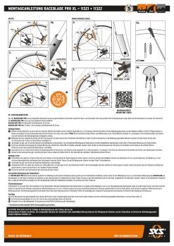 Kit De Garde-boue Raceblade Pro XL Noir -Cube Boutique AB bedienungsanleitung RACEBLADE PRO XL