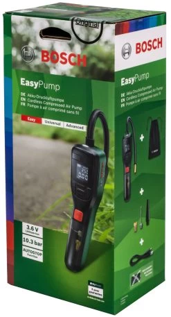 Bosch Pompe à Air à Batterie EasyPump 10,3bar -Cube Boutique Bosch EasyPump 10 3bar Akku Druckluftpumpe 2199600100 c