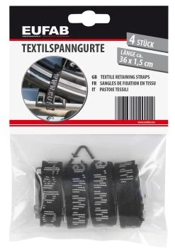 EUFAB Sangle De Serrage En Textile (pack De 4) -Cube Boutique Eufab 12011 Textilspanngurt 4er Pack 3