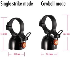 Cricket - Sonnette De Vélo Double Mode -Cube Boutique Granite Cricket Dual Mode Fahrradklingel GBL01 01 3