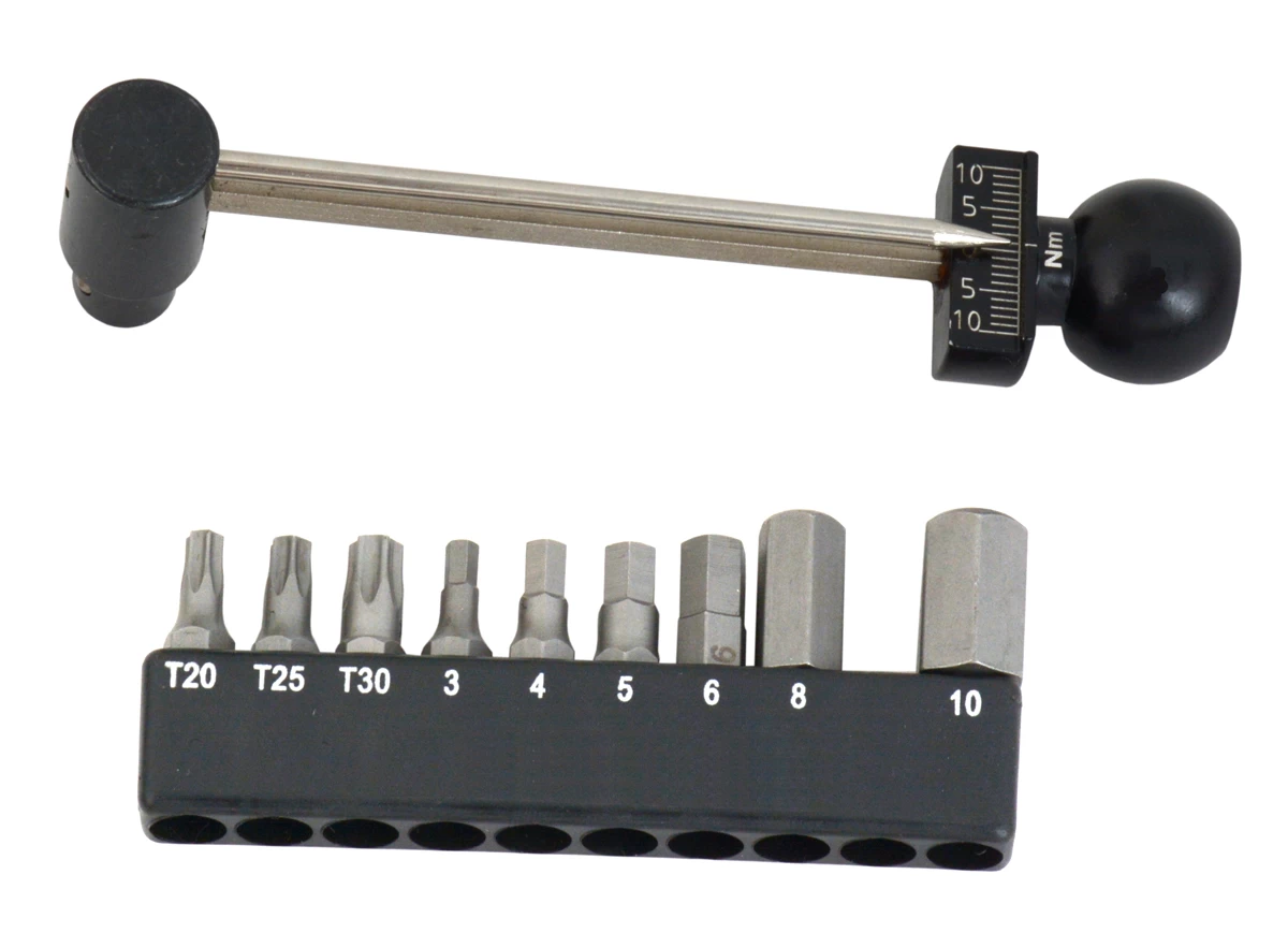 Clé Dynamométrique Miniature Comp 1/4" 1-10 Nm Avec Embouts 2 Clé Dynamométrique Miniature Comp 1/4" 1-10 Nm Avec Embouts – Image 2