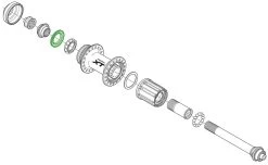 Shimano Bague D'étanchéité Pour Moyeu De Roue Arrière -Cube Boutique Shimano Dichtring fur Hinterradnabe Y26D10000 b