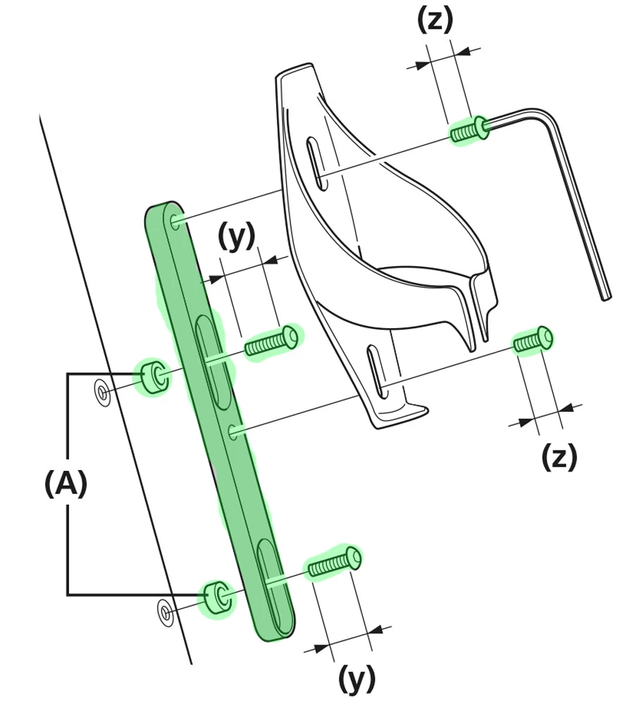 Shimano SM-BA01 Adaptateur Pour Le Montage Du Porte-bouteille 2 Shimano SM-BA01 Adaptateur Pour Le Montage Du Porte-bouteille – Image 2