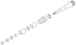 Shimano Axe De Pédale Complet Pour XTR PD-M9000/9020 Gauche -Cube Boutique Shimano Pedalachse komplett fur XTR PD M9000 9020 links Y46X98020 c