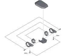 Shimano Écran STEPS SC-E6010 Avec Support -Cube Boutique Shimano Steps Display SC E6010 mit Halter KSCE6010 c