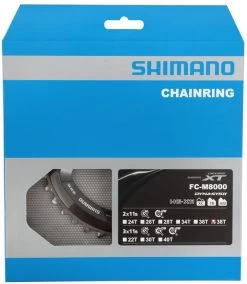 Shimano Plateau XT FC-M8000 2 Vitesses 38 Dents (BD) -Cube Boutique Shimano XT 2 fach Kettenblatt FC M8000 38 Zahne BD Y1RL98090 c